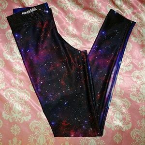 BlackMilk purple galaxy leggings